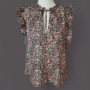 BB Dakota Steve Madden Floral Ruffle Top